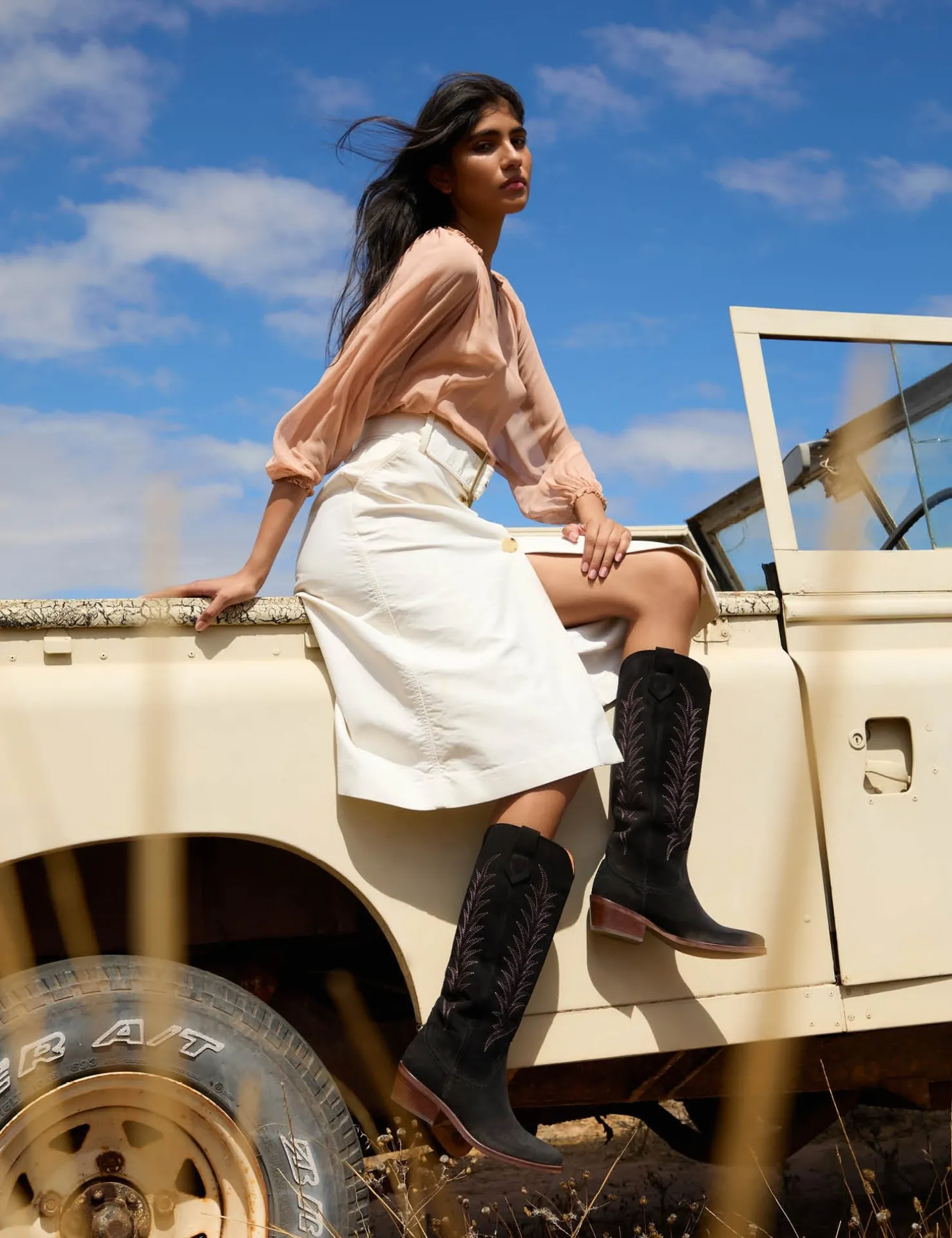 BOY Penelope Chilvers Heeled Boots | Cowboy Boots*Blanca Suede Embroidered Boot