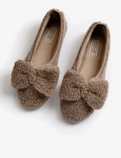 Penelope Chilvers Slippers*Celeste Shearling Bow Slipper