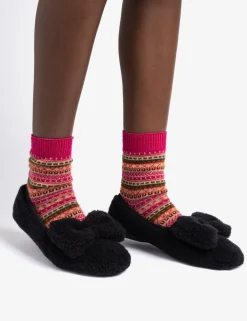 Penelope Chilvers Slippers*Celeste Shearling Bow Slipper