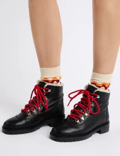 Penelope Chilvers Winter Boots | Lace Up Boots*Cortina Leather Shearling Boot
