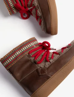Penelope Chilvers Winter Boots | Lace Up Boots*Cosmos Fleece Boot