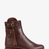 Penelope Chilvers Winter Boots | Wool & Shearling*Cropped Wool-Lined Tassel Boot