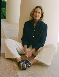 Penelope Chilvers Slides | Sandals*Faro Pool Slide (Bahamas Moc-Croc Pool Slide)