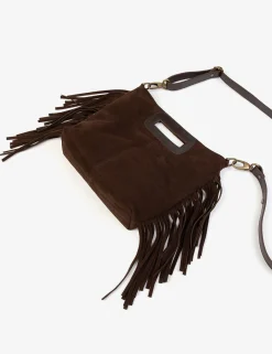 Penelope Chilvers Bags*Fringe Handy Suede Bag