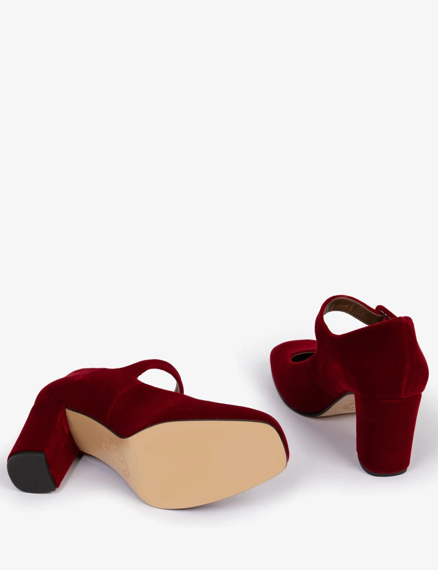 Penelope Chilvers Mary Janes | Heeled Shoes*High Mary Jane Velvet Shoe