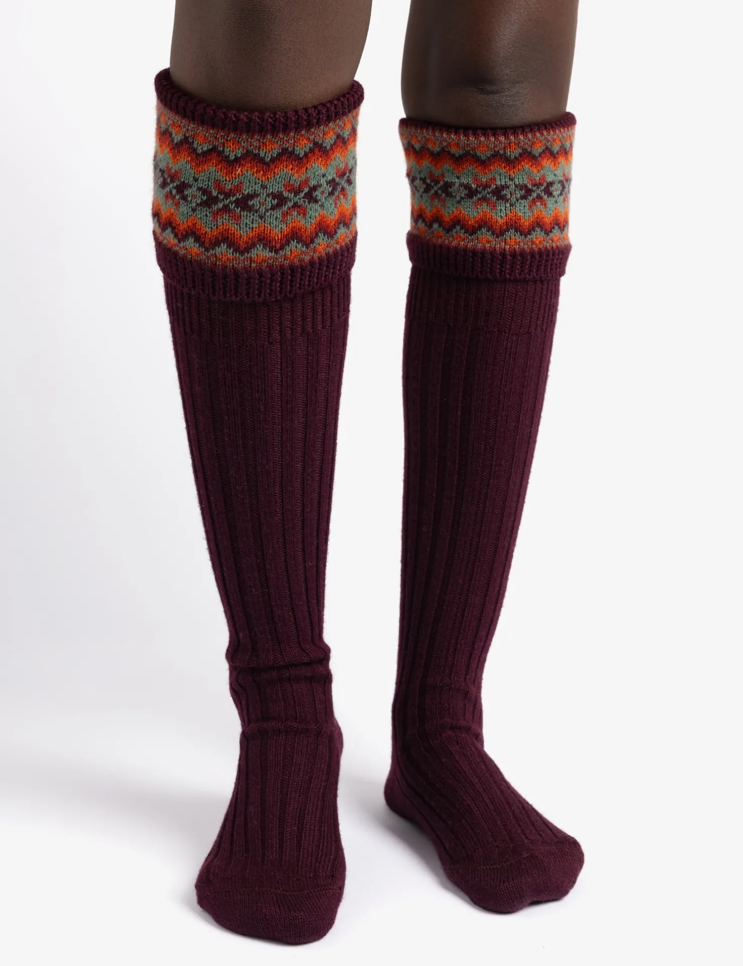 Penelope Chilvers Socks & Tights | Winter Accessories*Highland Fairisle Boot Sock