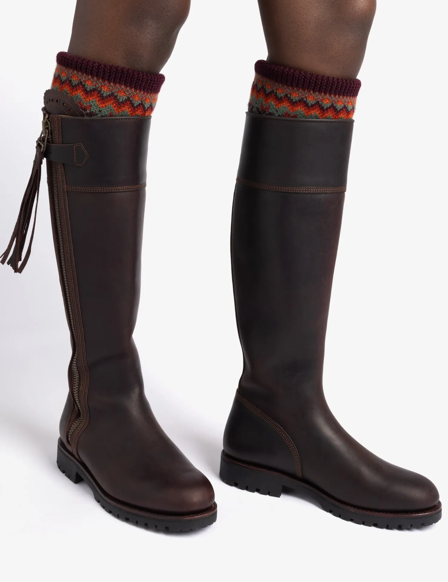 Penelope Chilvers Socks & Tights | Winter Accessories*Highland Fairisle Boot Sock