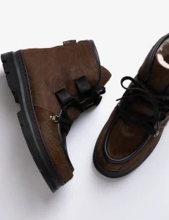 Penelope Chilvers Winter Boots | Lace Up Boots*Incredible Pony Shearling-Lined Boot
