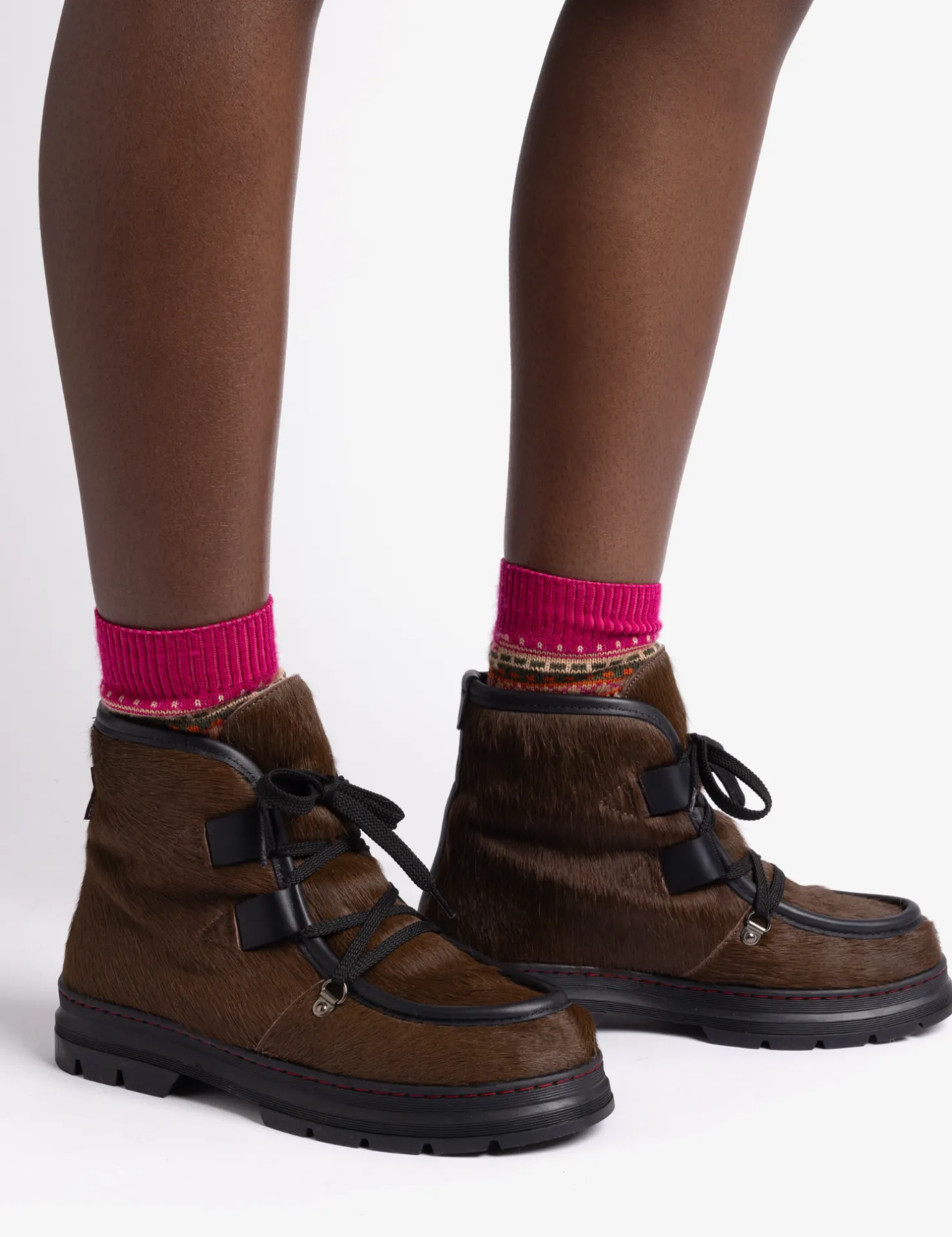 Penelope Chilvers Winter Boots | Lace Up Boots*Incredible Pony Shearling-Lined Boot