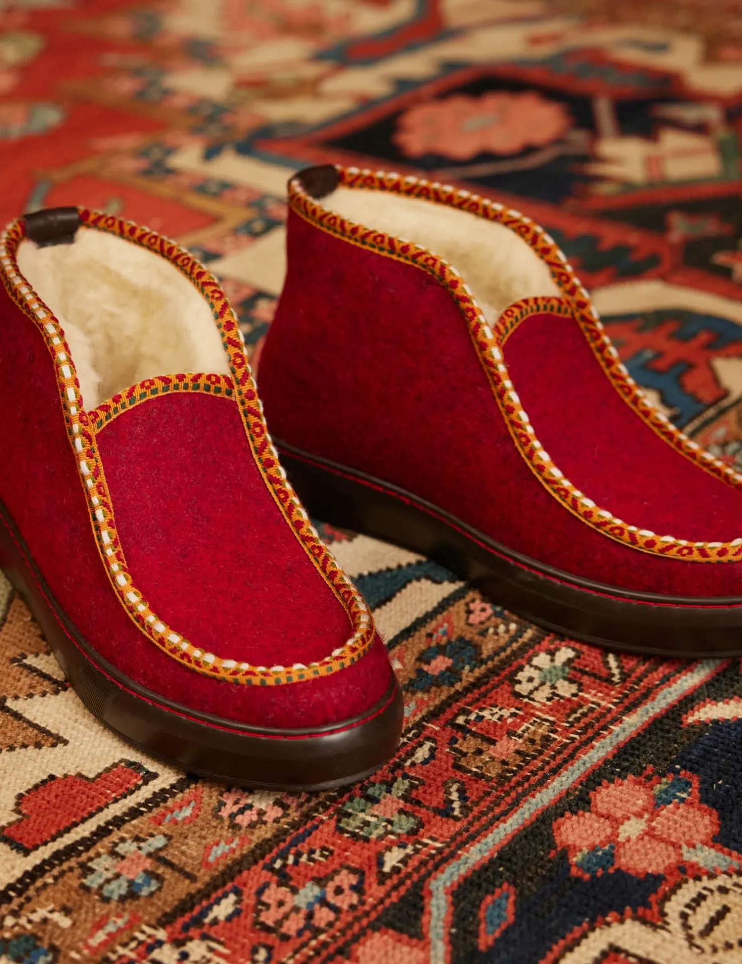Penelope Chilvers Slippers*Inuit Felt Wool-Lined Slipper