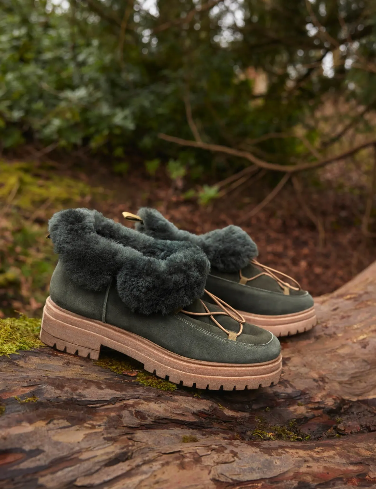 Penelope Chilvers Winter Boots | Wool & Shearling*Lomond Suede Shearling-Lined Boot