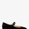 Penelope Chilvers Heeled Shoes | Mary Janes*Low Mary Jane Diamante Velvet Shoe