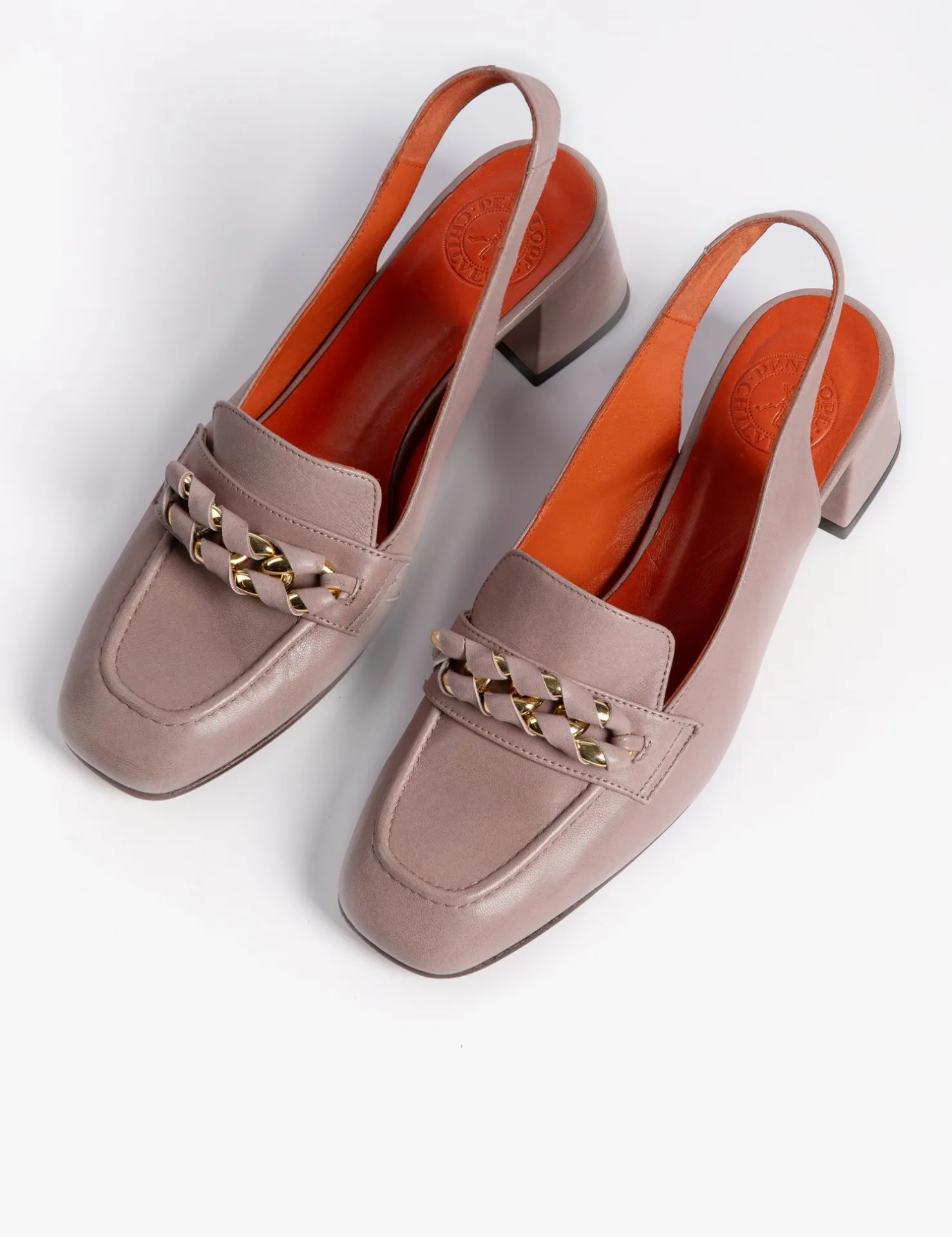 Penelope Chilvers Loafers | Heeled Shoes*Mid Lorenzo Slingback Leather Loafer