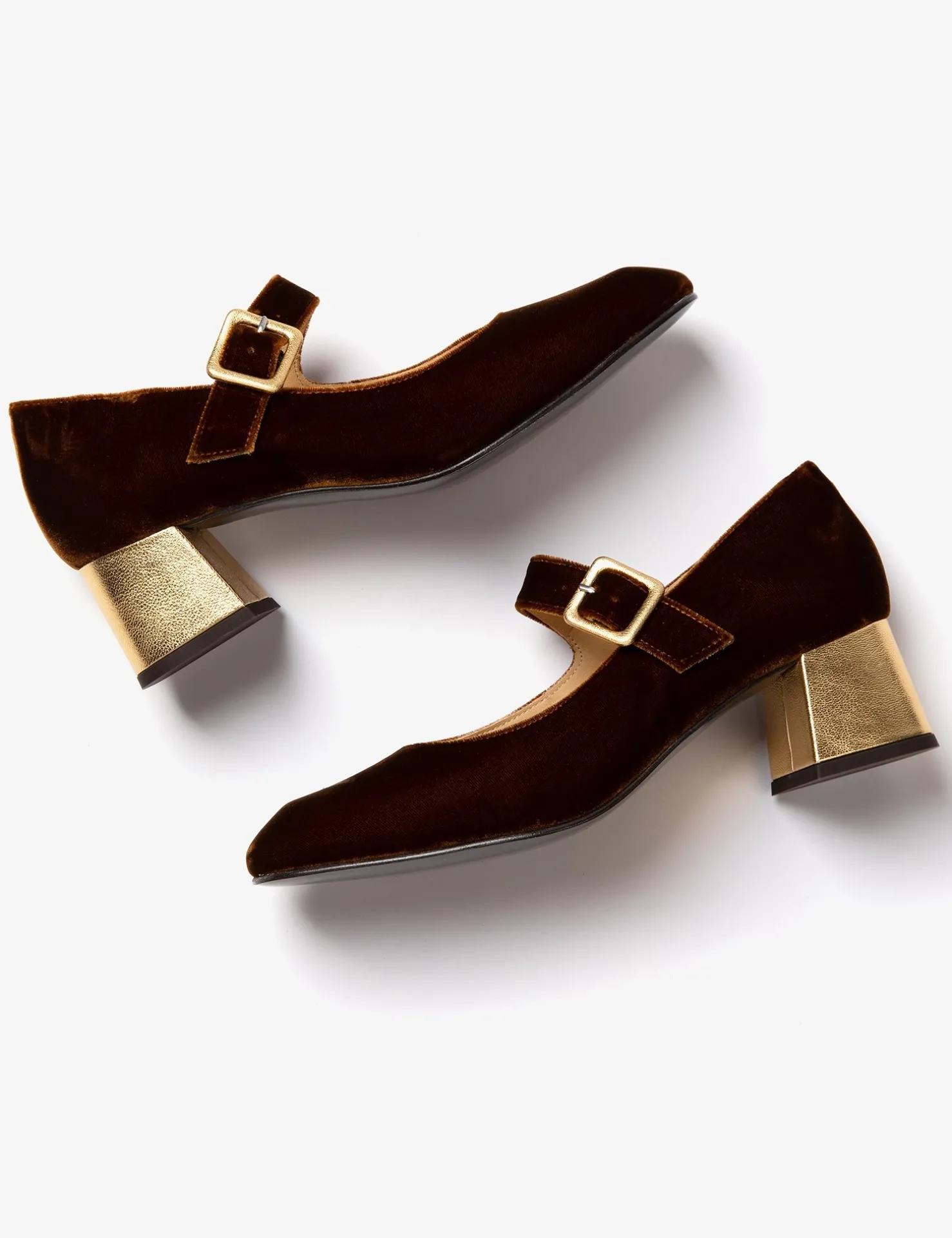 Penelope Chilvers Heeled Shoes | Mary Janes*Mid Mary Jane Velvet Shoe