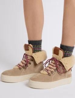 Penelope Chilvers Winter Boots | Lace Up Boots*Phoenix Wool-Lined Suede Boot