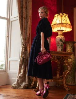 Penelope Chilvers Bags*Puffball Leather Clutch