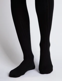 Penelope Chilvers Socks & Tights*Ribbed Egyptian Cotton Tights