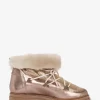 Penelope Chilvers Winter Boots | Wool & Shearling*Stornoway Metallic Shearling-Lined Boot